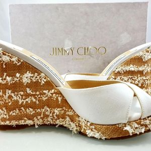 Jimmy Choo⚡HOST PICK⚡ Almer White Wedge
